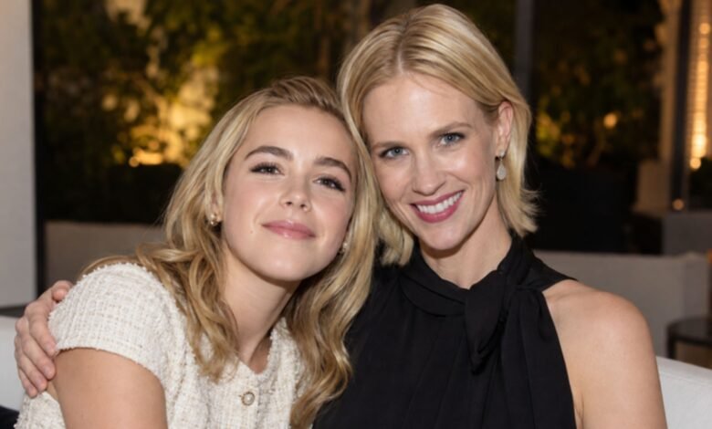 Erin Ann Shipka with Kiernan Shipka in a close-up portrait
